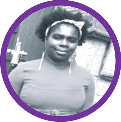 Ama Sarpong represents the Gorbals Area of Glasgow. 